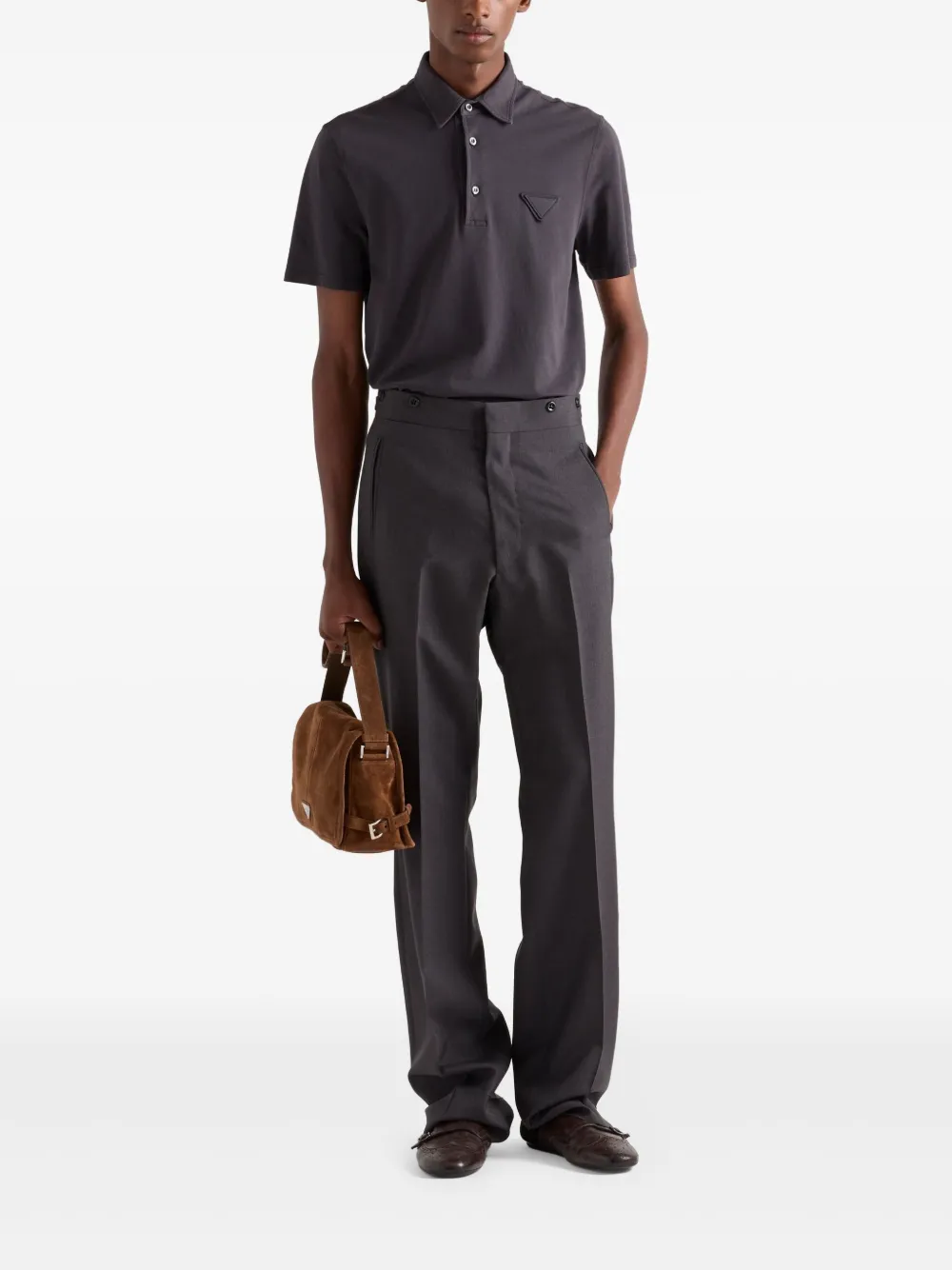 Prada Piqué poloshirt - Grijs