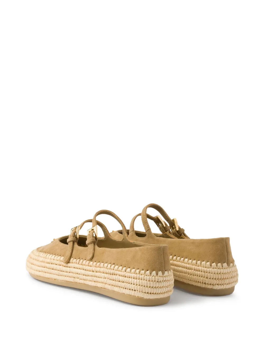logo-embossed raffia bucket bag