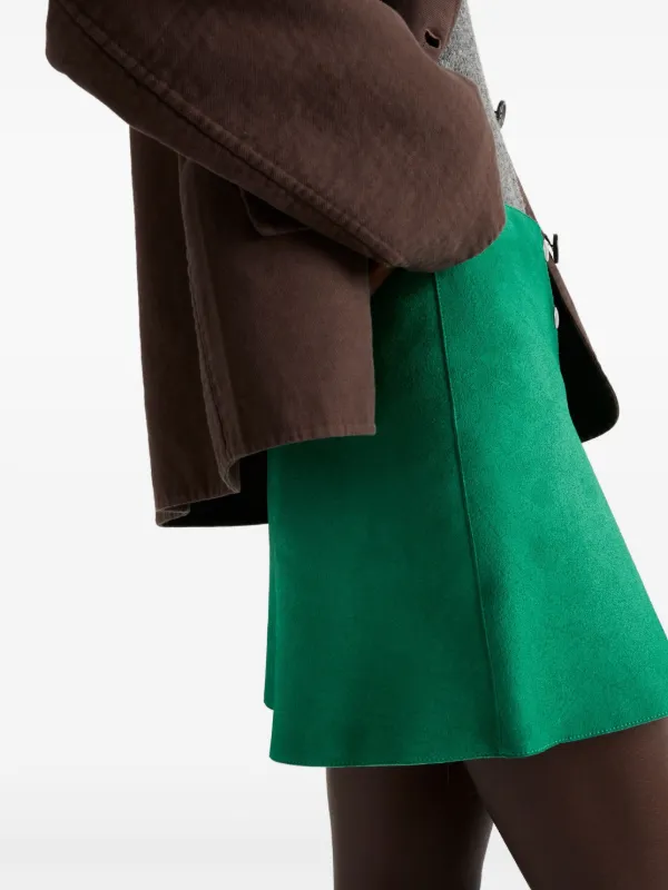 プラダPRADA シルクミニスカート 紺40 | DCブランド古着通販