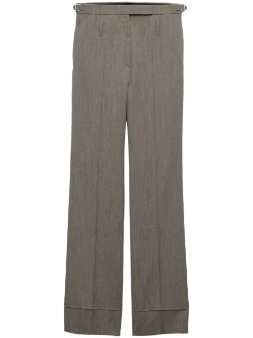 Pantalon à taille ceinturée - Prada - Modalova