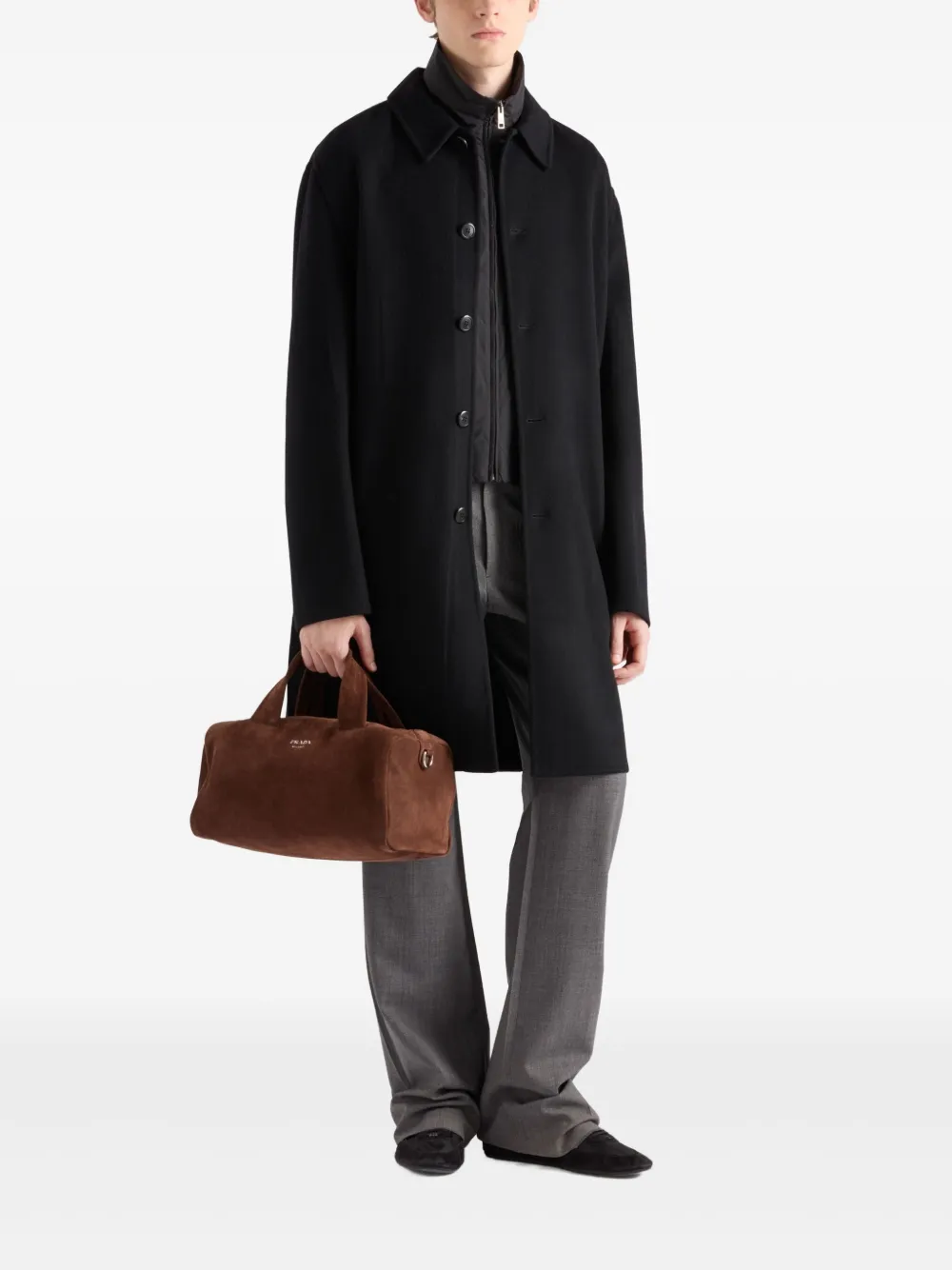 Prada cashmere coat - Zwart