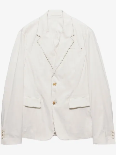 Prada single-breasted cotton jacket