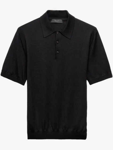 Prada fine-knit polo shirt