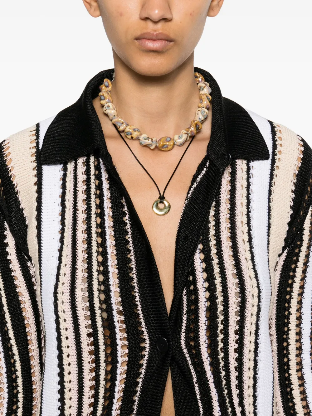 Missoni Gestreepte jas Zwart