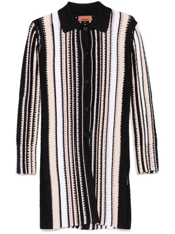 Missoni Striped Coat in Black