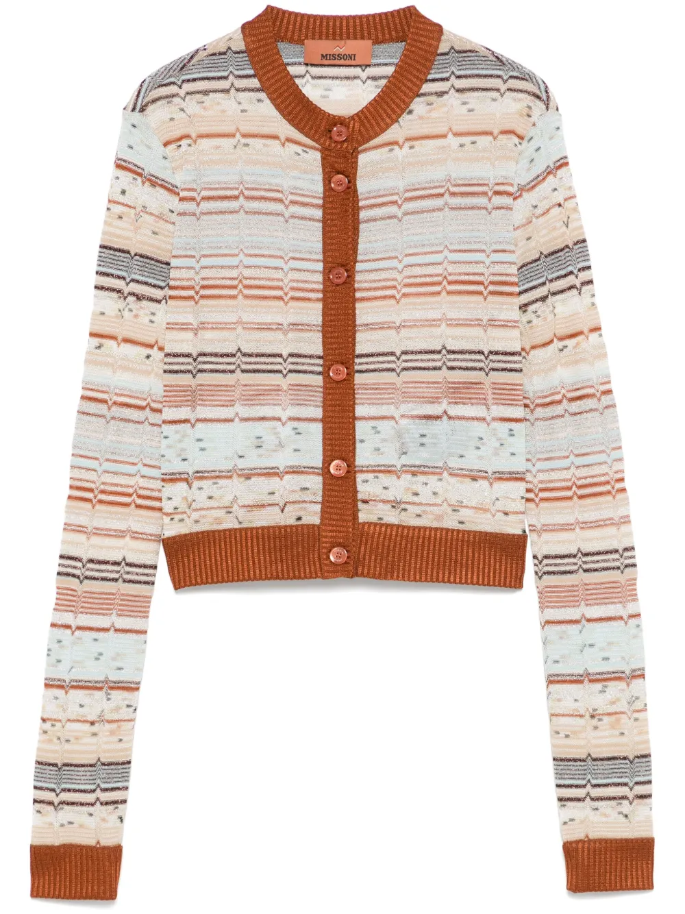 lurex-detail cardigan