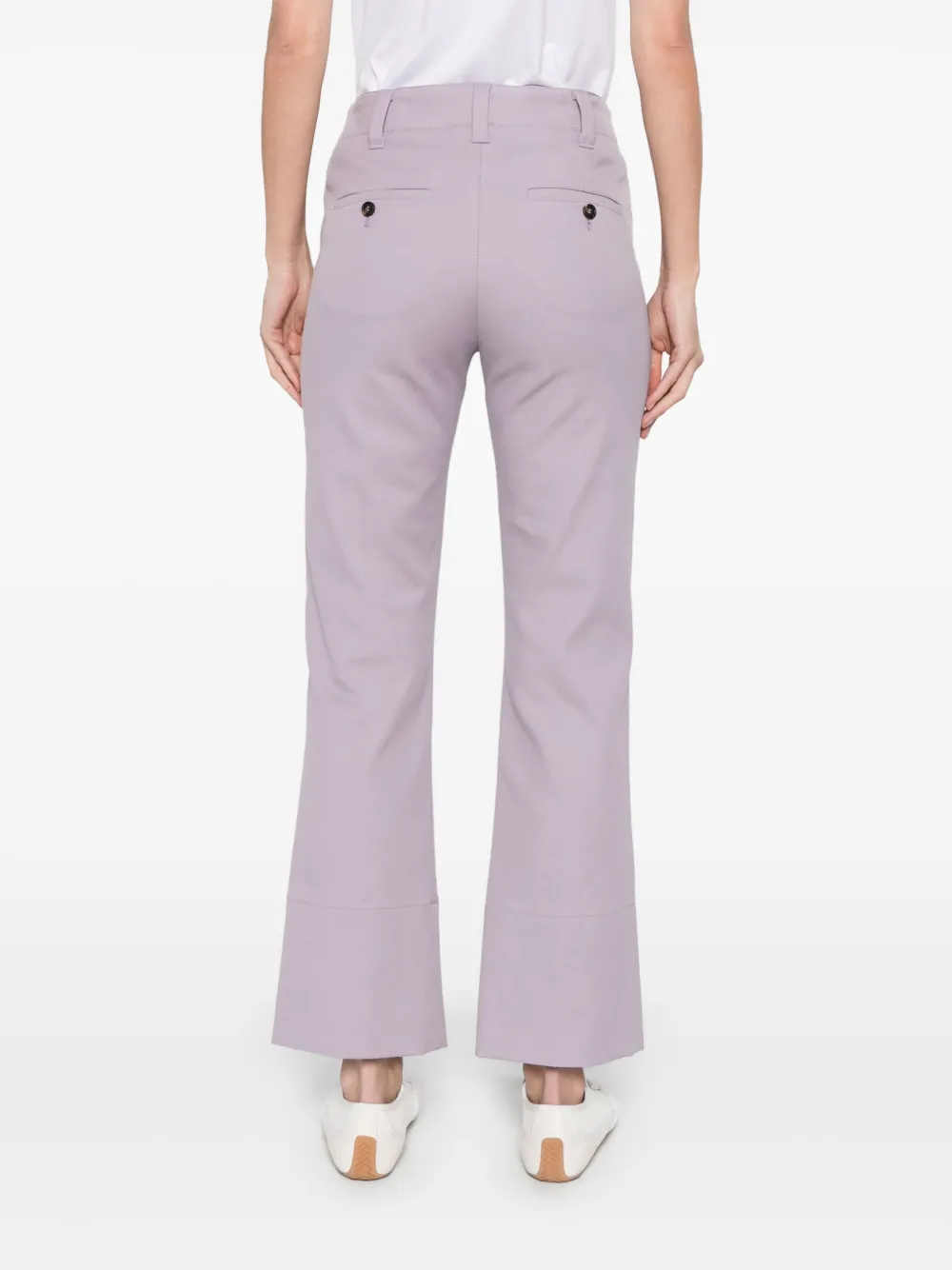 Brunello Cucinelli Cropped broek Paars