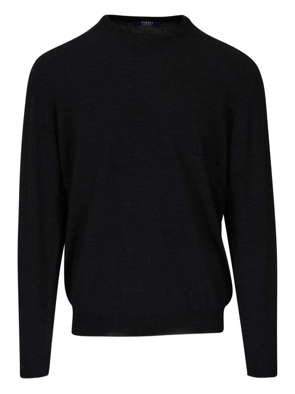 Fedeli round-neck sweater | Black | Image 1