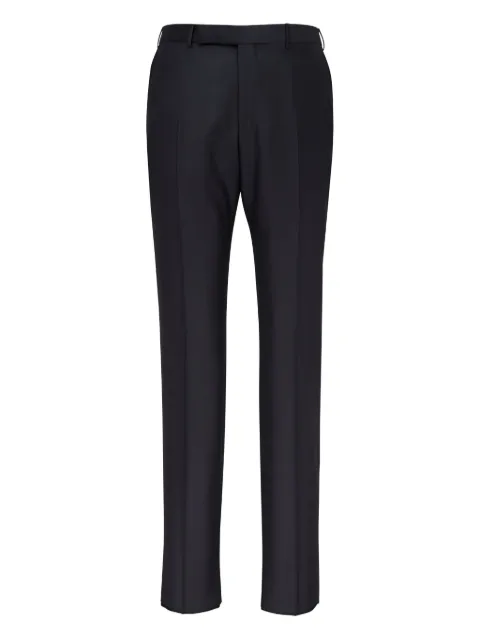 Zegna flat-front wool trousers
