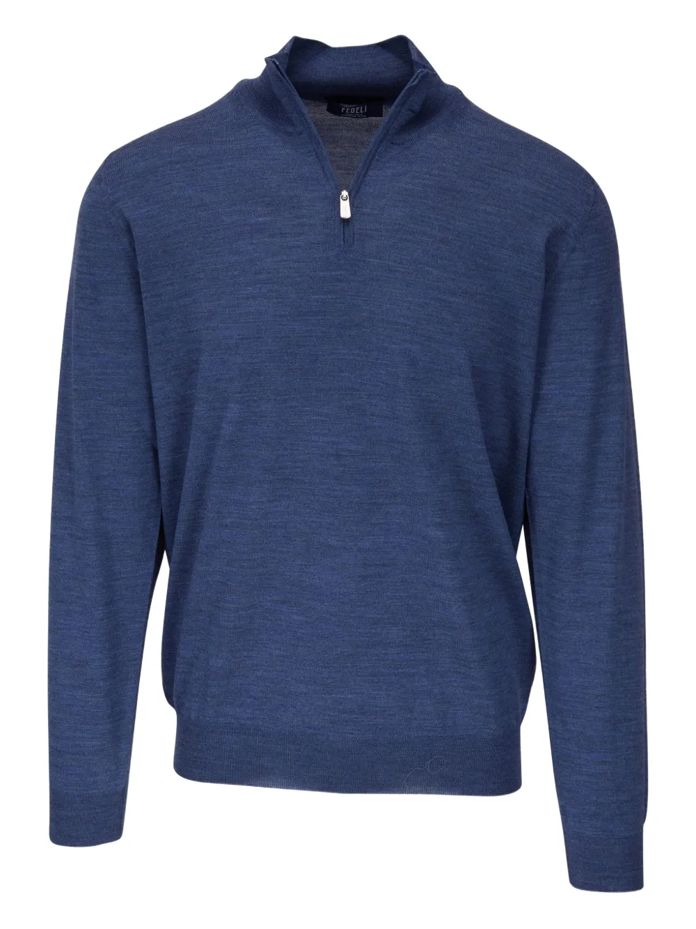 Fedeli half-zip wool sweater | Blue | Image 1