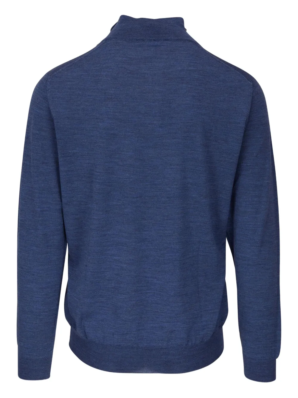 Fedeli half-zip wool sweater - Blauw