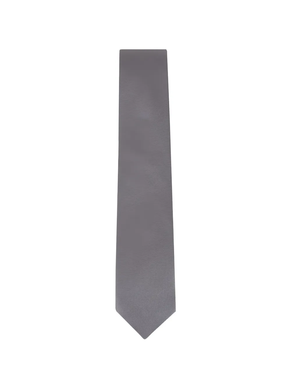 Eton textured pointed-tip tie - Grau