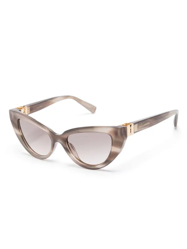 Dolce & Gabbana ブラウン キャットアイ サングラス Dolce & Gabbana Eyewear キャットアイ サングラス | ブラウン