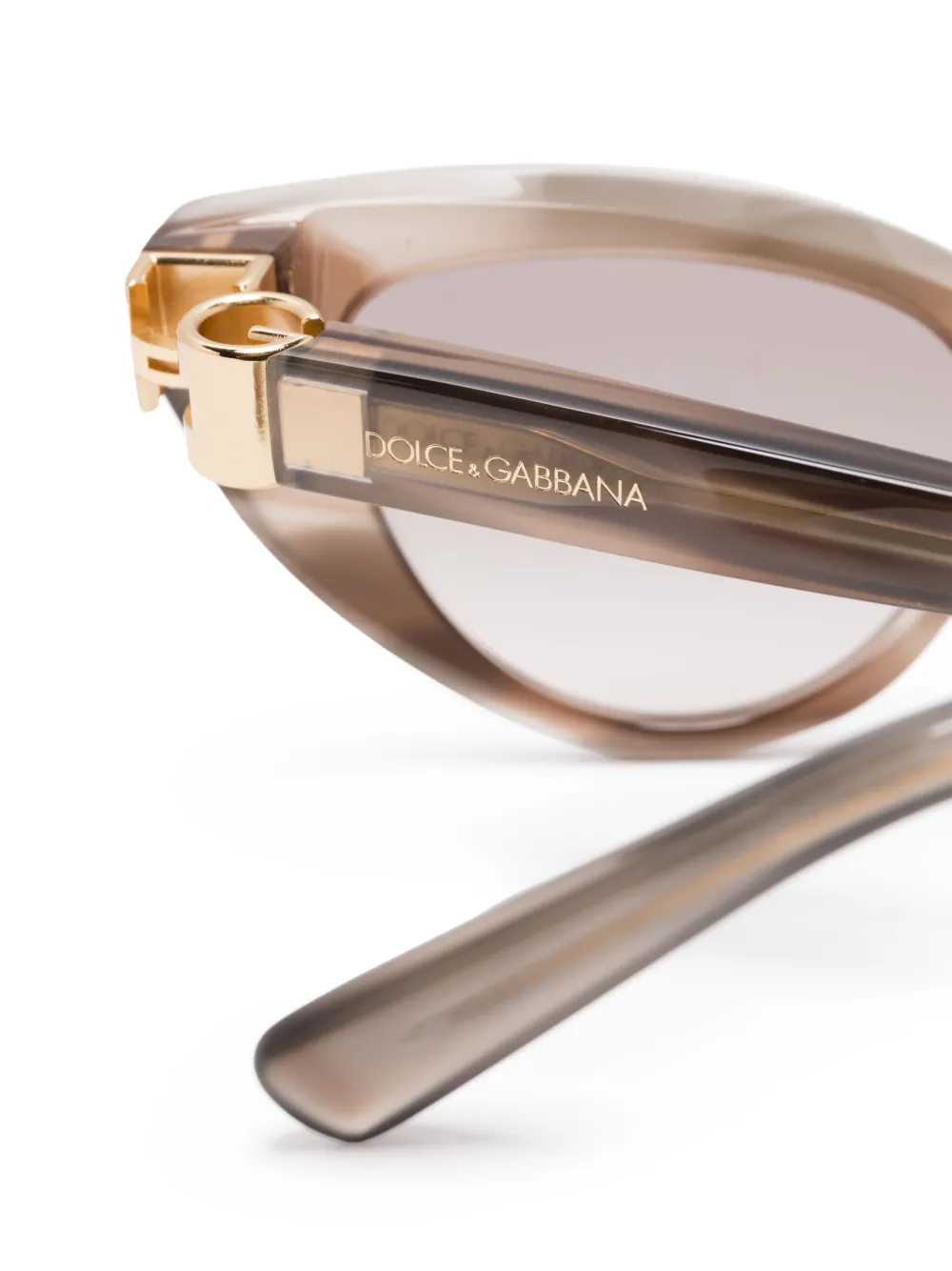 Dolce & Gabbana Eyewear Zonnebril met cat-eye montuur Bruin