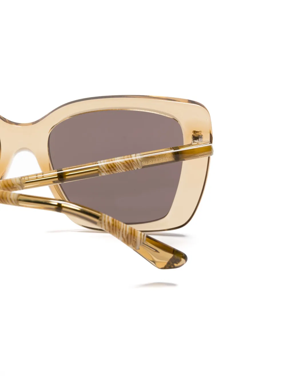 Burberry Eyewear Zonnebril met vierkant montuur Beige
