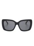 Burberry Eyewear checked sunglasses - Black