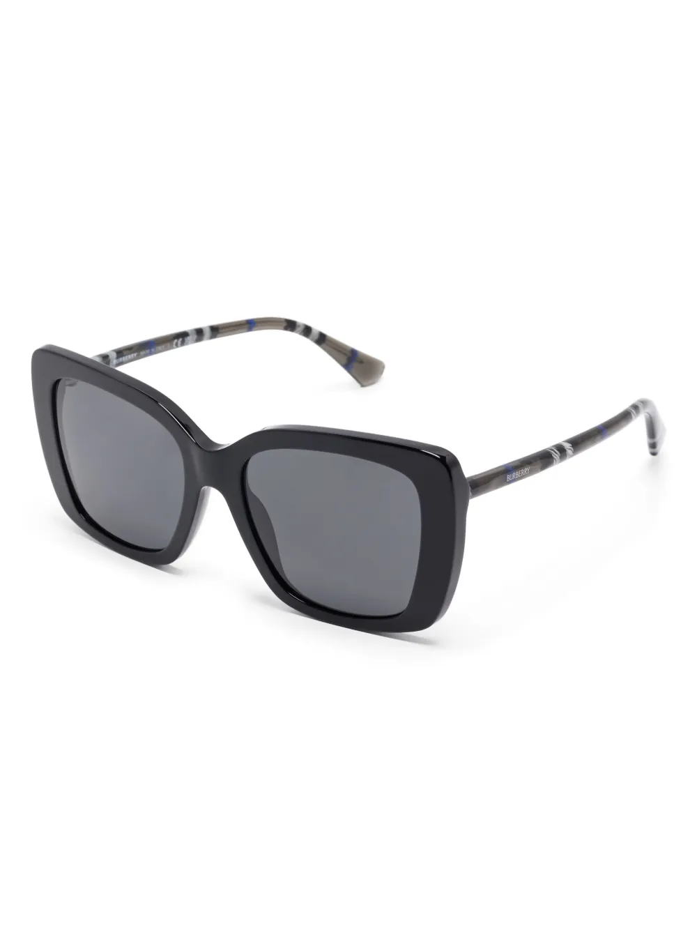 Burberry Eyewear Geruite zonnebril - Zwart