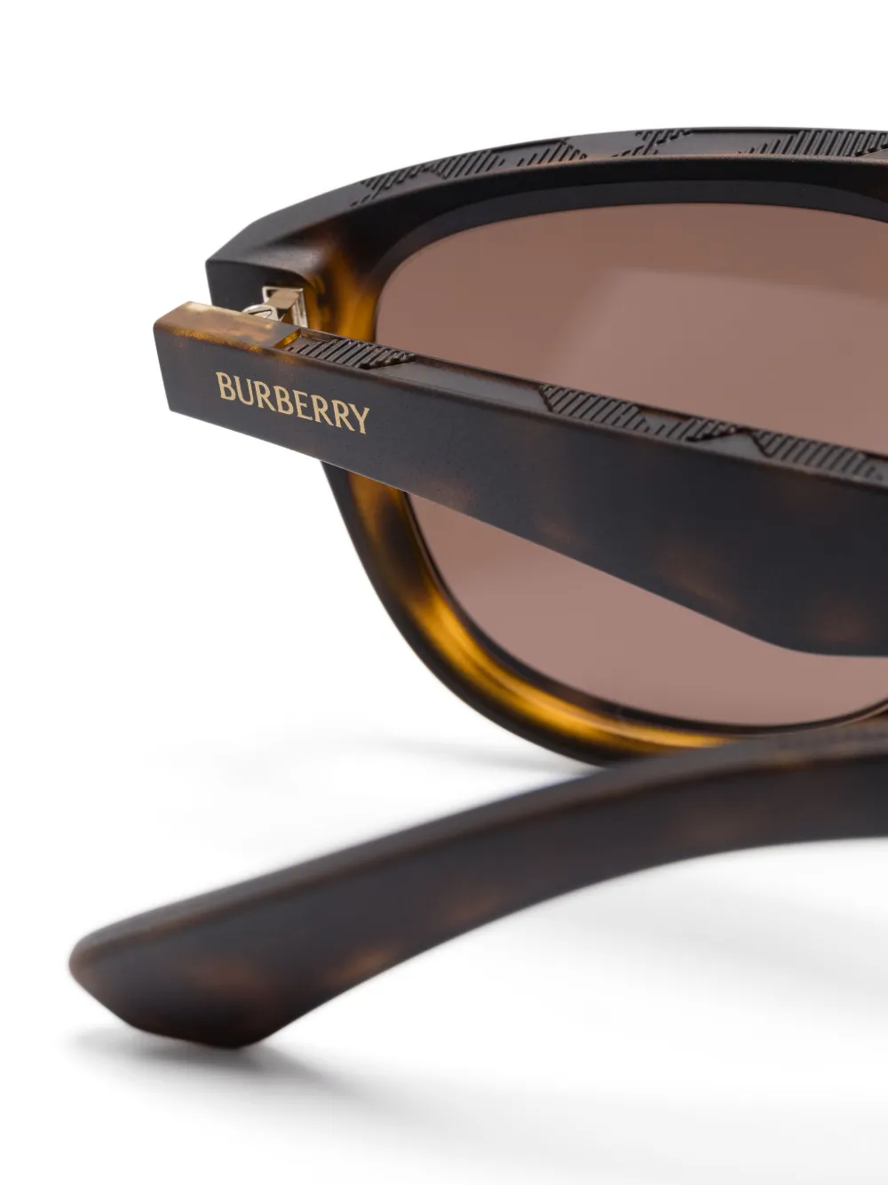 Burberry Eyewear Zonnebril met schilpadschild design Bruin