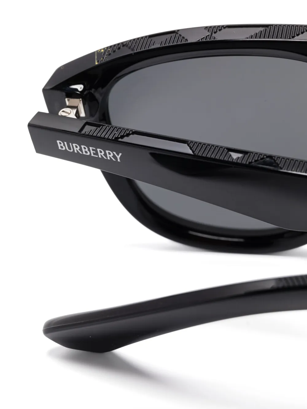 Burberry Eyewear Zonnebril met vierkant montuur Zwart