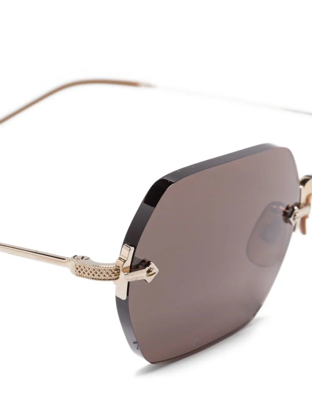 Oliver Peoples TK-13 zonnebril met geometrisch montuur Goud