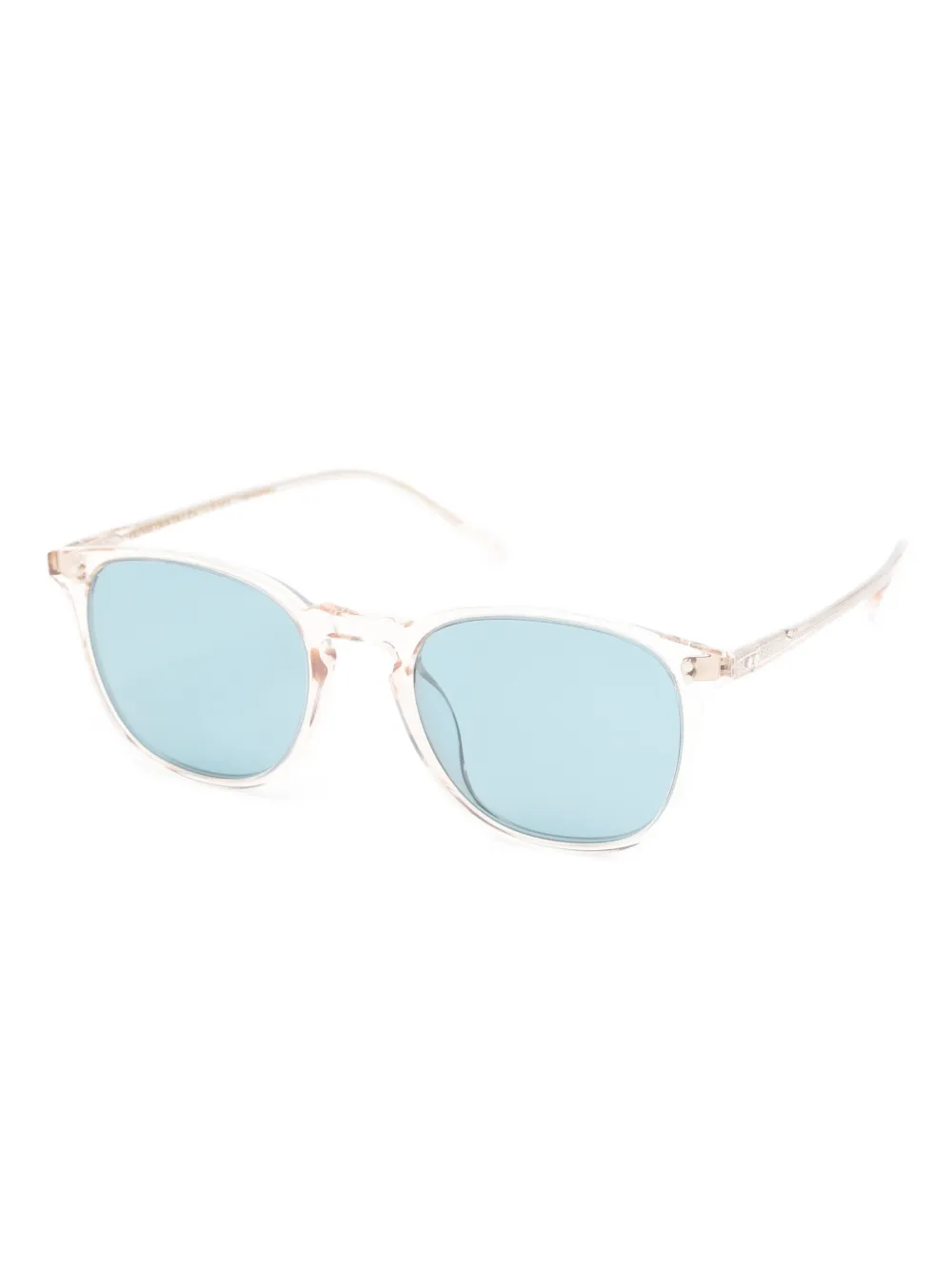 Oliver Peoples Finley 1993 bril met rond montuur Beige