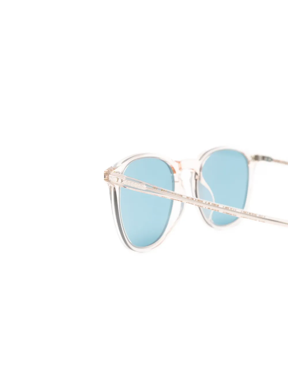 Oliver Peoples Finley 1993 bril met rond montuur Beige