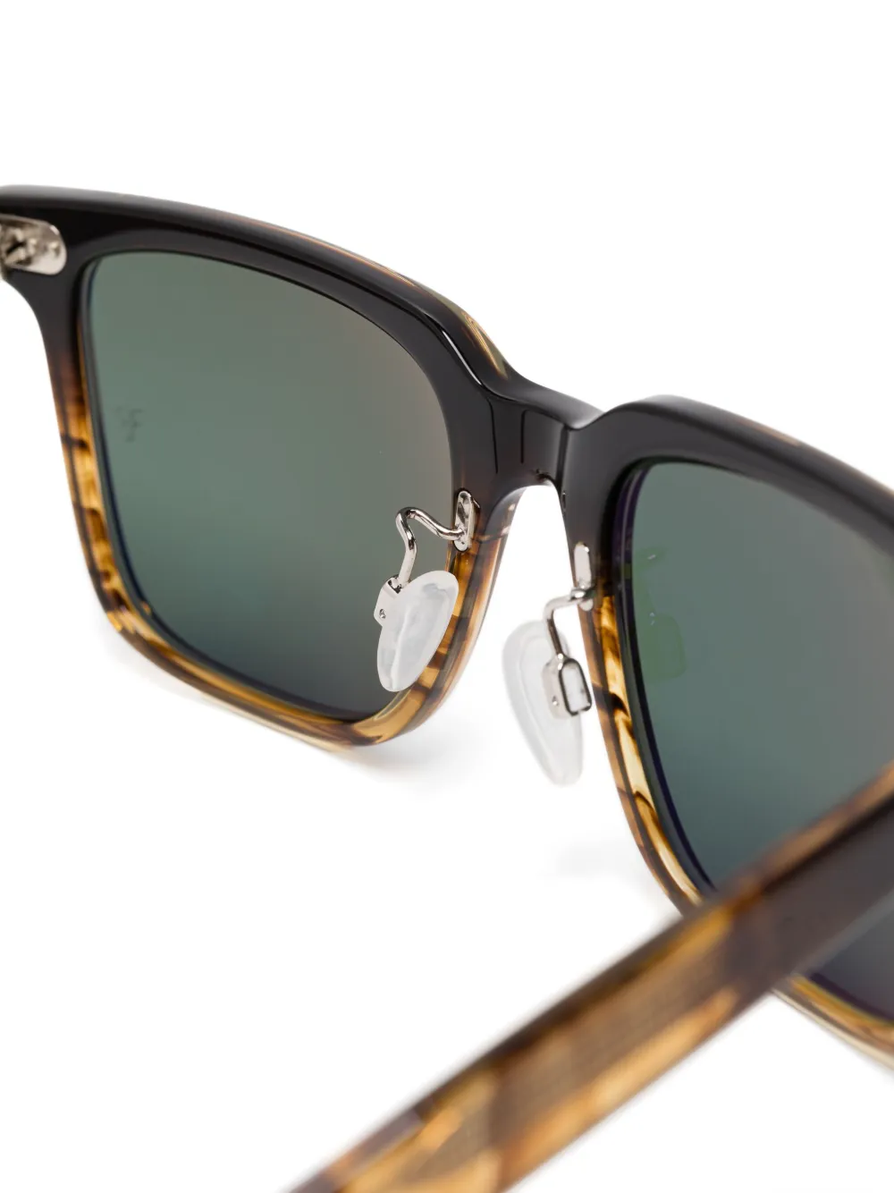 Oliver Peoples Zonnebril met vierkant montuur Bruin