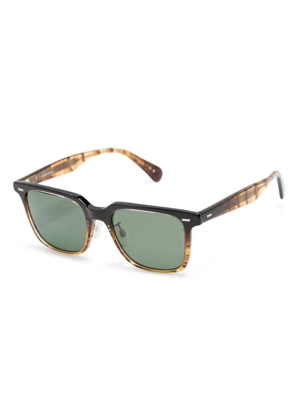 Oliver Peoples Zonnebril met vierkant montuur Bruin