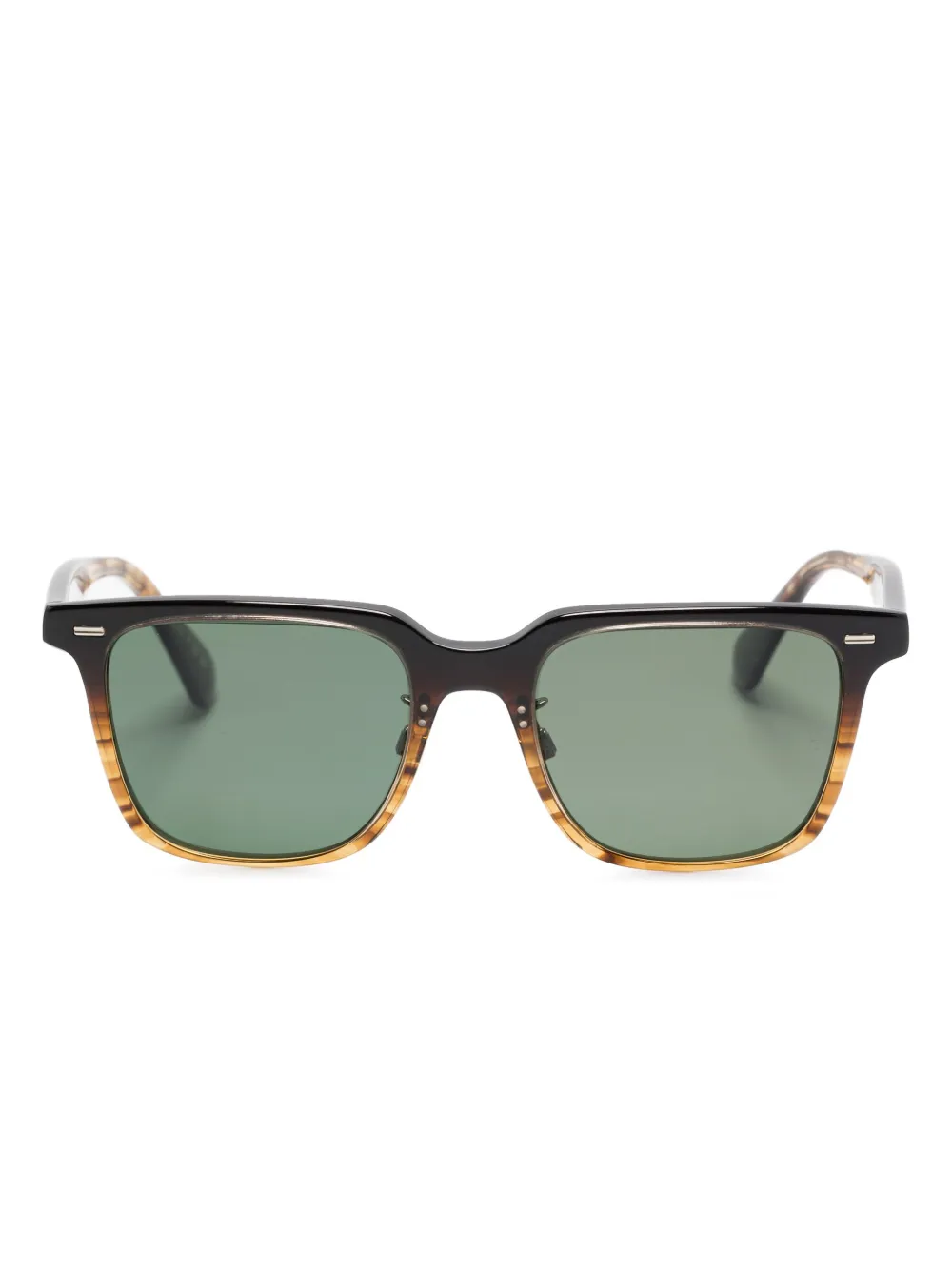 Oliver Peoples Occhiali da sole squadrati - Marrone
