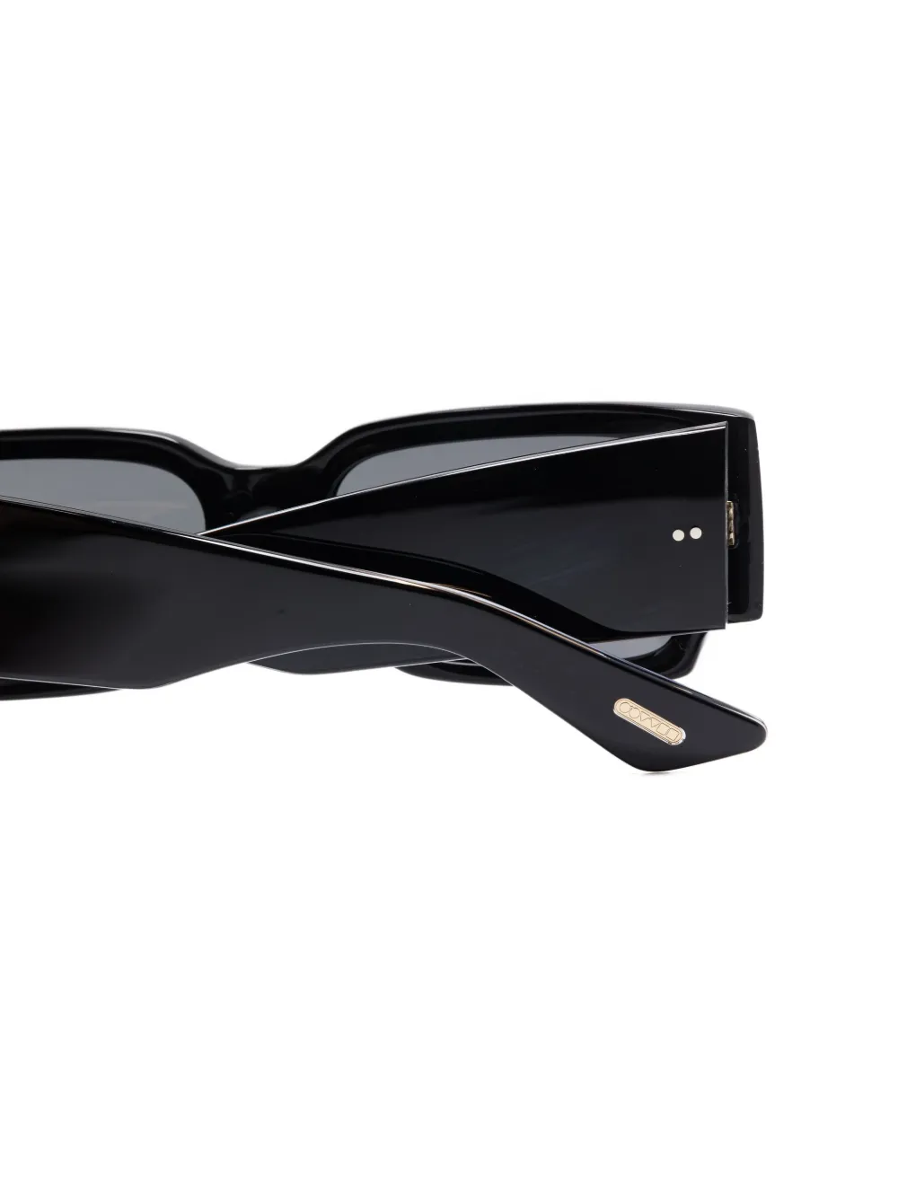Oliver Peoples 1995 C zonnebril met rechthoekig montuur Zwart