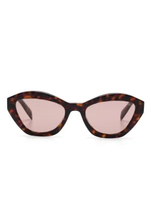 Prada Eyewear キャットアイ サングラス | ブラウン | FARFETCH JP