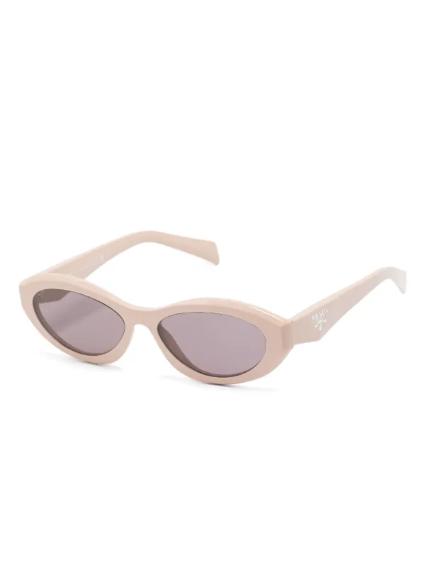 Prada Eyewear オーバルフレーム サングラス | ピンク | FARFETCH JP
