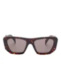 Prada Eyewear Symbole geometric-frame sunglasses - Brown
