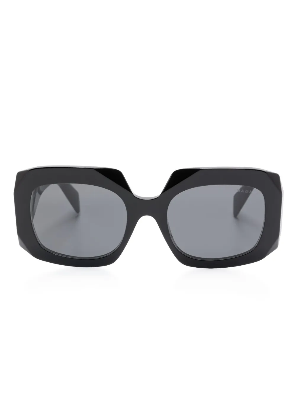 Prada Eyewear Zonnebril met vierkant montuur Zwart