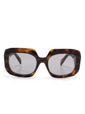 Gucci Eyewear Interlocking G Sunglasses | Brown | FARFETCH CA