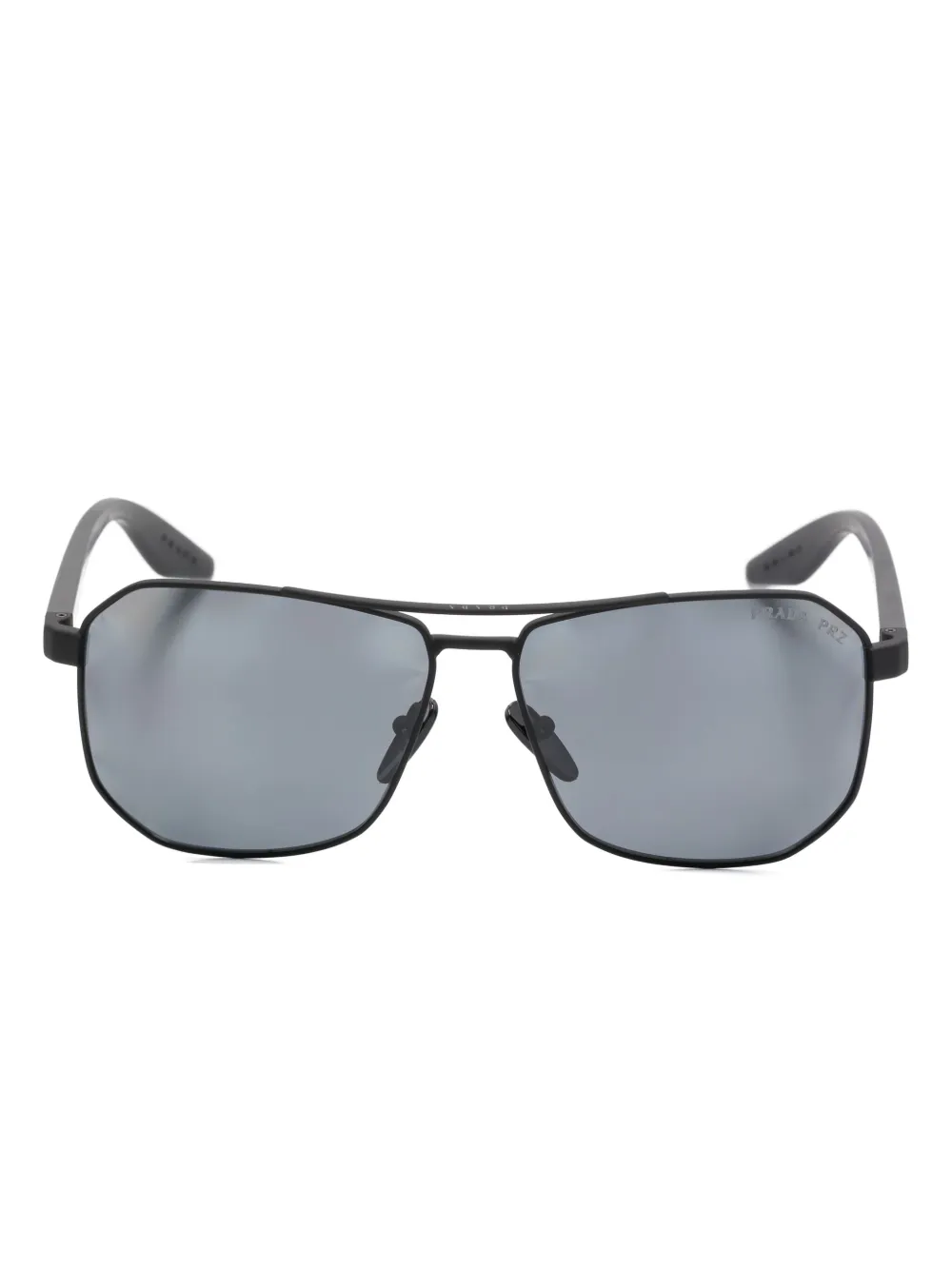 Prada Eyewear Zonnebril met vierkant montuur Zwart