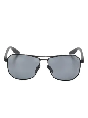Prada Eyewear Morph ラウンドフレーム サングラス | ブラック