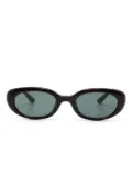 Ray-Ban oval-frame sunglasses - Brown