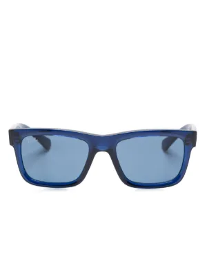 Gucci Eyewear スクエアフレーム サングラス | ブルー | FARFETCH JP