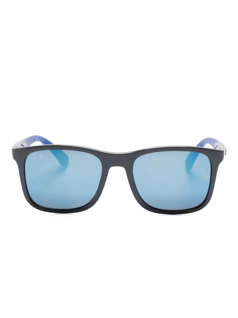 Ray-Ban Zonnebril met rechthoekig montuur Grijs
