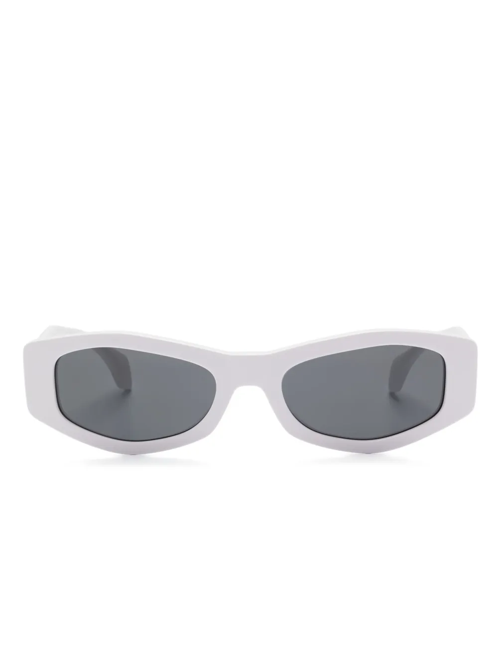 Versace Eyewear Zonnebril met rechthoekig montuur Wit