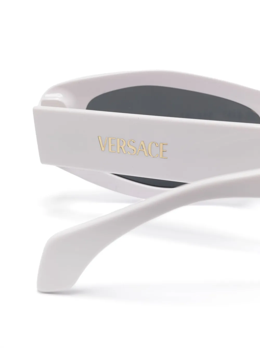 Versace Eyewear Zonnebril met rechthoekig montuur Wit