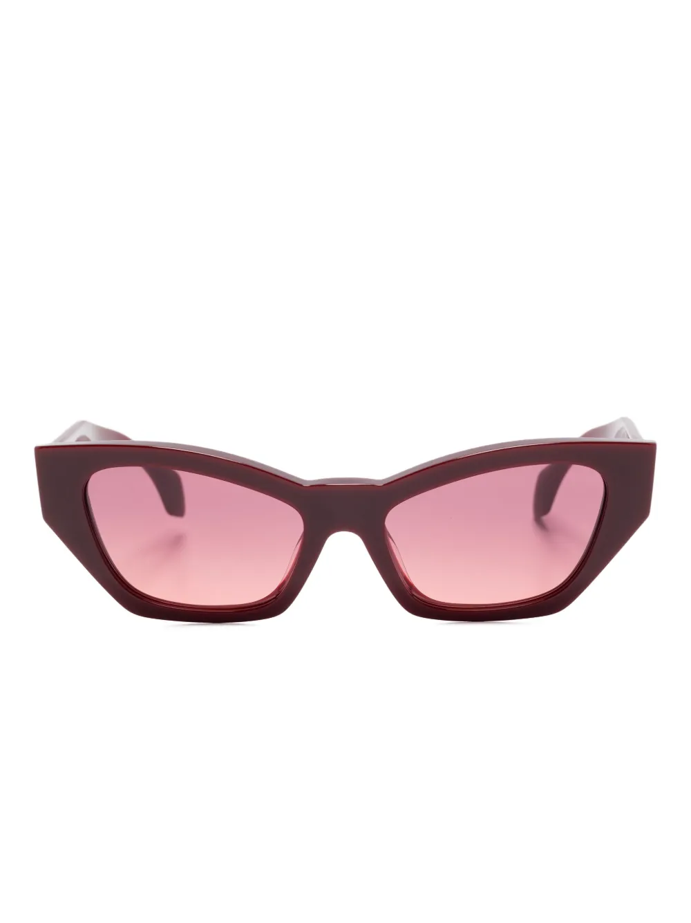 Versace Eyewear Zonnebril met cat-eye montuur Rood