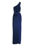 Galvan London one-shoulder cut-out gown - Blue