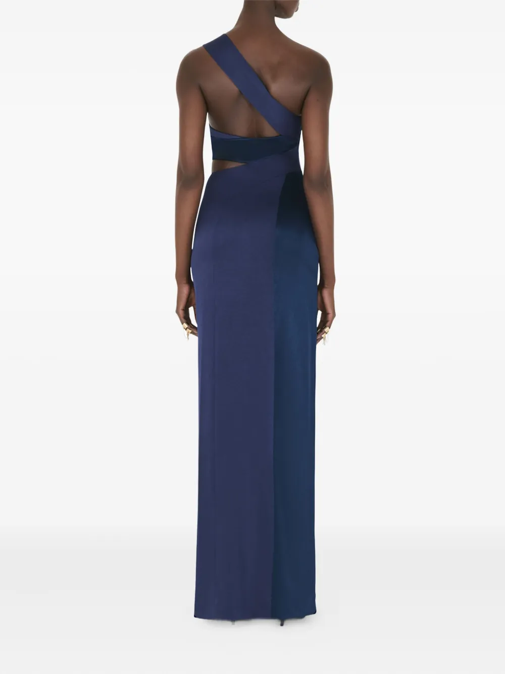 Galvan Asymmetrische avondjurk Blauw