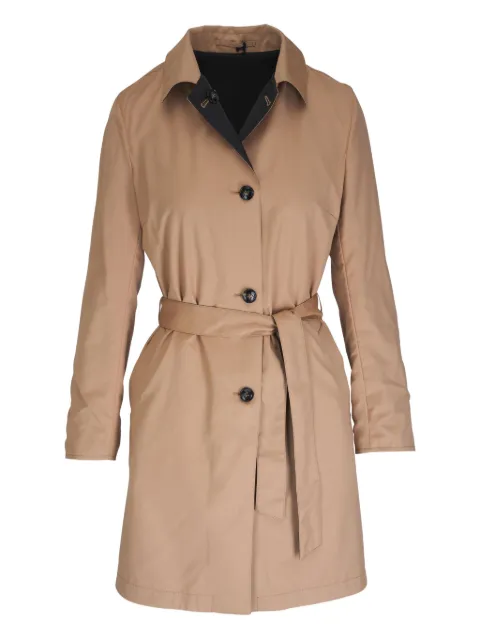 Kiton belted collared coat