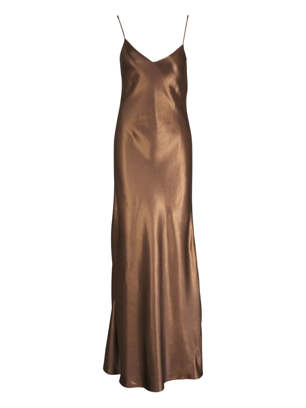 satin slip maxi dress