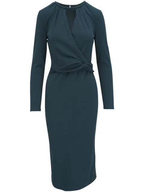 Giorgio Armani drap-detailing dress