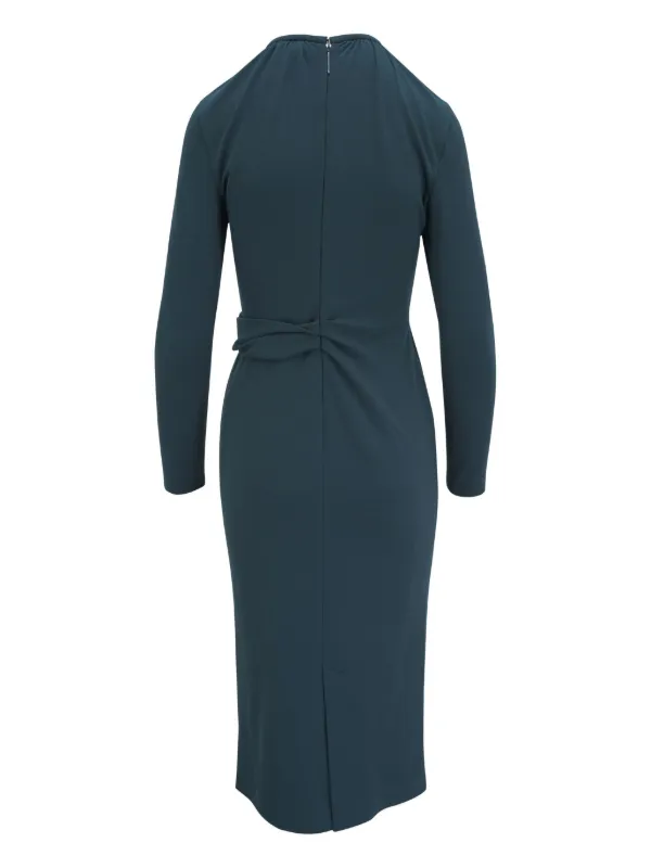 giorgio armani green dress drap-detailing | filter_size_L