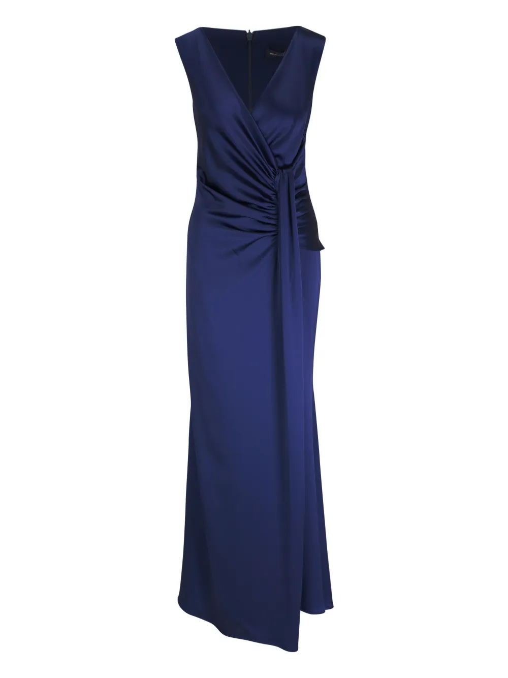 Kiton Midi-jurk met gesmockt detail Blauw